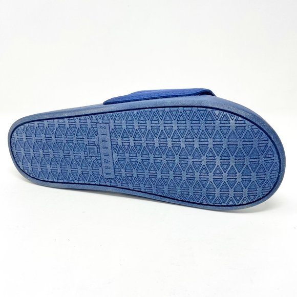 STNDRD Standard Los Angeles Monaco Suede Navy Blue Mens Slide Sandals - Picture 5 of 5